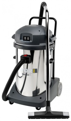 Aspirator de praf si lichide model Domus IF LAVOR, 2 motoare, putere 2400W, recipient colectare din INOX, volum 78L foto