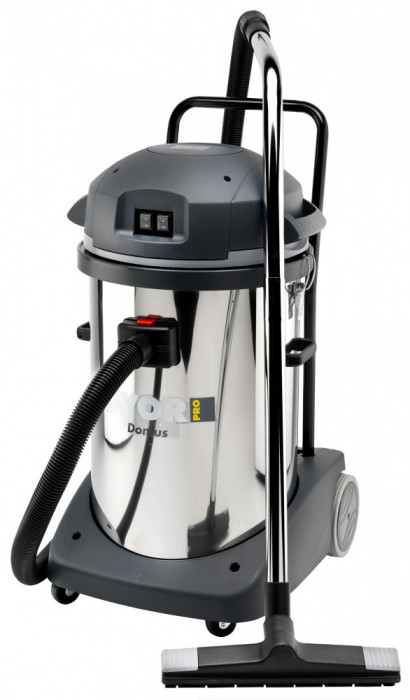 Aspirator de praf si lichide model Domus IF LAVOR, 2 motoare, putere 2400W, recipient colectare din INOX, volum 78L