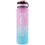 Sticla de apa Booster din Tritan, BPA Free, gradata pentru activitati sportive, capacitate 32oz / 1000ml, f Roz-Albastru