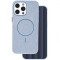 Husa iPhone 16 Pro Max 6.9 Plastic Magsafe Sclipici Albastru Deschis