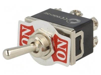 Comutator Basculant DPDT ON-ON 10A/250VAC foto