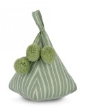 Cumpara ieftin Opritor usa textil verde crem 14x14x18 cm