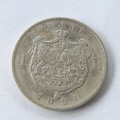 Monede 1 leu 1894 argint România
