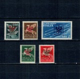 Ljubljana 1944, ocupatia germana - Posta Aeriana, serie neuzata incompleta