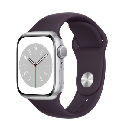 Curea silicon marca THD pentru Apple Watch 41 mm seria 8, marimea S/M, culoarea visiniu inchis foto