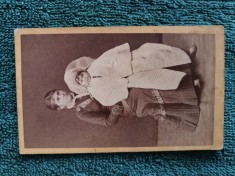 SUPERBA fotografie , anii 1870,atelier celebru ,FACIROV -Bucurest ,Calea Mosilor 112..de colectie .Mama si fiica
