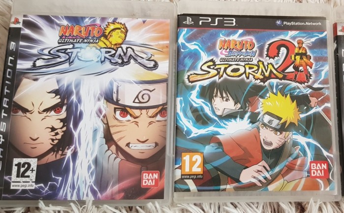 Jocuri de copii colectie NARUTO Ultimate Ninja Storm 1 si 2 original ps3 playstation3 ps 3 original, actiune, karate,