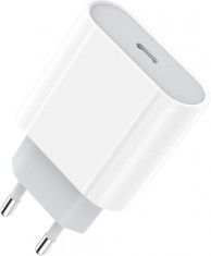 Incarcator ZAFIT&reg; Fast charging 20W, compatibil cu Iphone 15/14/13/12/11/Pro/Pro Max/Plus, iPad, AirPods, Alb