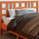 Gossi tablie de pat, maro ceruit, 135 cm, lemn masiv de pin