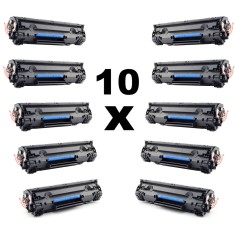 Set 10 tonere compatibile vrac ce278a 78a black pentru hp