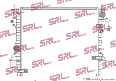 Radiator Jaguar Xk 06-, motor: 5.0 V8 compressor, 570x493x26, SRLine, Aluminiu/ Plastic brazat, C2C39557; C2P24727 foto