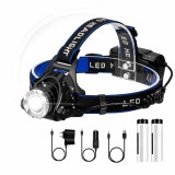 Lanterna Frontala de Cap Led Sofia CONCEPT&reg;, IPX4, Aluminiu,2 Acumulatori, Unghi de 60 &deg;, Rotire 90 &deg;