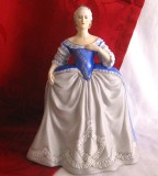 BIBELOU FIGURINA PORTELAN ENGLEZESC FRANKLIN IN EDITIE LIMITATA DECOR CATHERINE THE GREAT