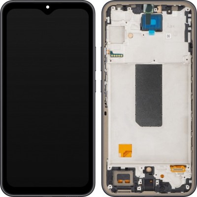 Display cu Touchscreen MP compatibil cu Samsung Galaxy A34 A346, cu Rama, Negru (Graphite) foto