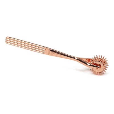 Accesoriu Stimulare Erotica Three-Row Wartenberg Pinwheel, Auriu foto