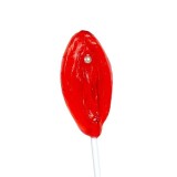 Acadea jeleu &icirc;n formă de vagin EAT ME Strawberry Vulva, cu gust de căpșuni, perfect ca un cadou sexy și amuzant, culoare roșu