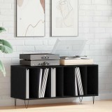 VidaXL Dulap pentru discuri, stejar negru 100x38x48 cm lemn prelucrat