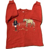 Bluza fata, culoarea rosu, masura 122 cm