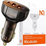 Incarcator Auto Mcdodo, Usb/Usb-C, Pd 100W, Lcd, Maro