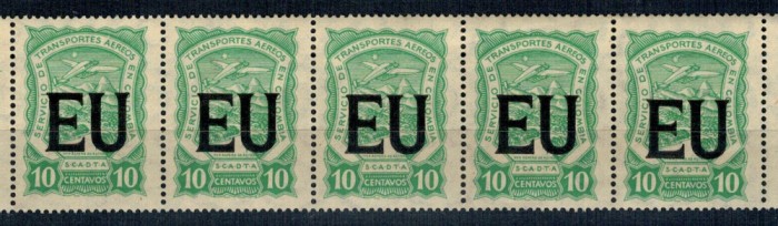 SCADTA(Columbia) 1923 - Mi-LA589, avion, straif de 5 neuzat