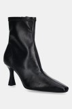 Steve Madden botine Freida culoarea negru, cu toc drept, 11005069