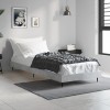VidaXL Cadru de pat, gri beton, 75x190 cm, lemn prelucrat 832313