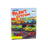 Joc creativ figurine din ipsos de pictat pentru copii, masinute, 6ani+