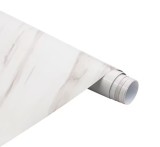 Cumpara ieftin Folie Autocolanta TopBazar, pentru Bucatarie, Tip Sticker Autoadeziv, pentru Blat si Mobila, Alb, 60 x 300 cm