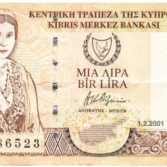 Cipru 1 Pound 2001 Seria AT286523