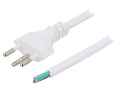 Cablu 3x1mm2 SEV-1011 PVC 5m alb 10A 250V foto