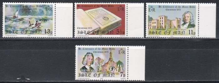 Isle of Man 1975 - A 100-a aniversare a Bibliei &icirc;n limba manxă, MNH