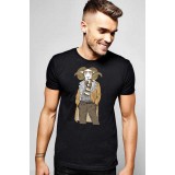 Tricou barbati negru - Berbec Fashion - XL