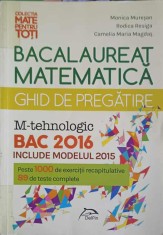 MATEMATICA BACALAUREAT, GHID DE PREGATIRE 2016 M-TEHNOLOGIC-M. MURESAN, R. RESIGA, C.M. MAGDAS-254830