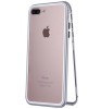 Husa iPhone 8 Plus Magnetic Case 360&deg; Metal Argintiu, Protectie Socuri