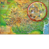 Harta Romaniei pentru copii (100 x 140 cm)