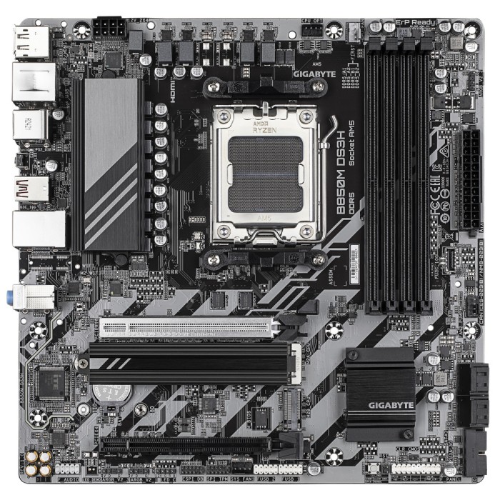 Placa de baza GIGABYTE B850M DS3H, AM5, DDR5, mATX, Gri/Negru &quot;B850M DS3H&quot;