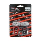 Set borne baterie auto din zinc rosu si negru Breckner Germany