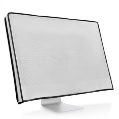 Husa pentru monitor de 20-22 inch, Kwmobile, Alb, Textil, 42628.02