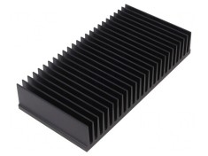 Radiator Extrudat cu Aripioare Negru 75x150x27mm