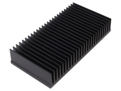 Radiator Extrudat cu Aripioare Negru 75x150x27mm foto