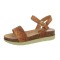 Sandale sic, camel, cu platforma