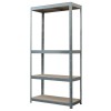 Raft Depozitare Metalic Strend Pro, 4 Polite MDF, 70x30x150 cm, Sarcina Maxima 150kg