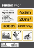Folie de acoperire pentru vopsit Strend Pro Hobby 4x5 m, HDPE 5,5 &mu;