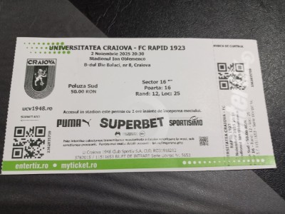 Bilet U Craiova - Rapid foto