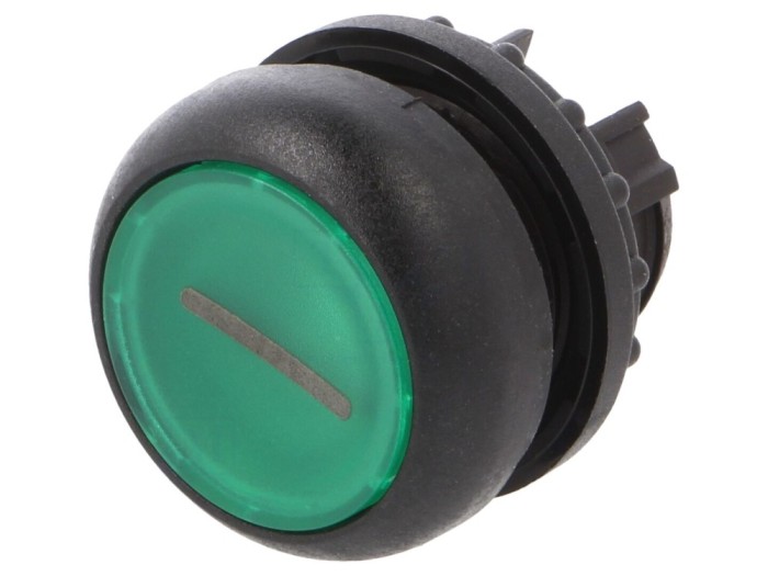 Comutator verde 22mm IP67