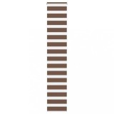 vidaXL Jaluzea tip zebra maro lățime țesătură 45,9 cm poliester