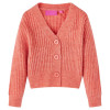 Cardigan tricotat pentru copii, roz mediu, 104