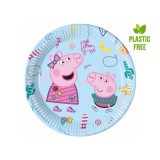 Set 8 Farfurii Din Carton Pentru Petrecere, peppa pig next generation, 23 cm
