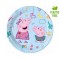 Set 8 Farfurii Din Carton Pentru Petrecere, peppa pig next generation, 23 cm