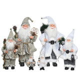 Decoratiune Craciun - Figurina Santa White with Lamp, 9x5x13cm | Kaemingk